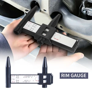 WHEEL RIM BOLT CIRCLE PATTERN SLIDING MEASURING TOOL GAUGE 4 5 6 8 LUG PCD RULbu - Picture 1 of 9