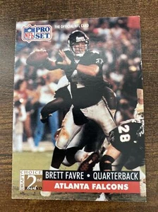 1991 Pro Set Brett Favre Atlanta Falcons #762 Football Card - Picture 1 of 4