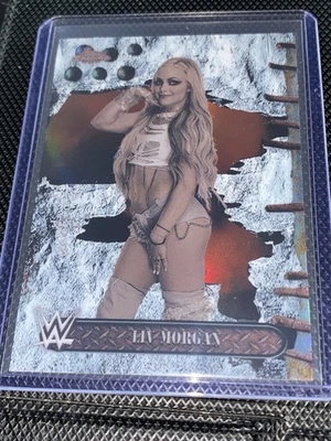 2025 Topps Chrome WWE Cactus Jack X Liv Morgan White Refractor - Image 1 of 2