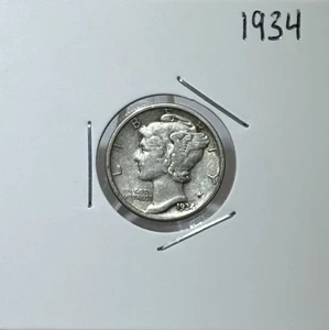 (1) 1934 Merkur Groschen, 90% Silber, geringe Auflage, schöne Münze! 🔥🔥 - Bild 1 von 8
