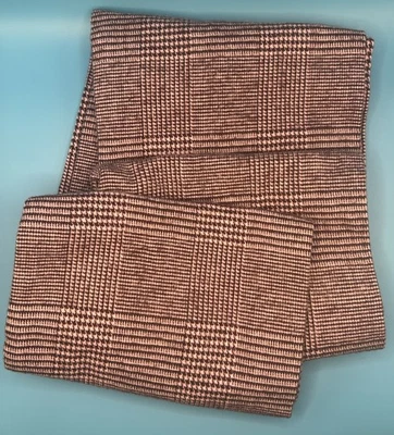 Pata de gallo borgoña mezcla de algodón envolvente bufanda para mujer 70”x32” acogedora Foto 1 de 4