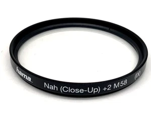 Hama Macro Lens Close (Close-Up)+2 M58 ( Ix) Filter 58mm Circular Filter Thread - Picture 1 of 1