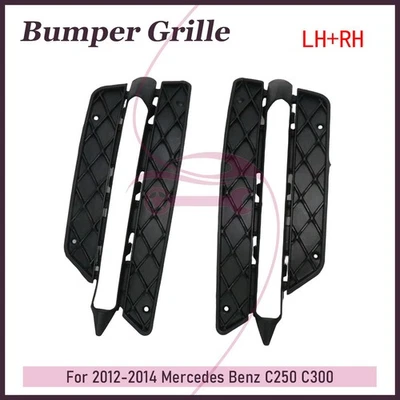 Bisel de luz antiniebla lado izquierdo + derecho para Mercedes Benz C250 C300 C350 2012-2014 Foto 1 de 4