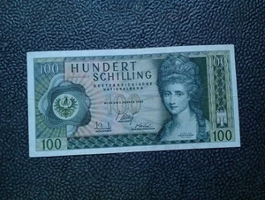 Austria 100 Schillings 1969 Great Condition Foreign World Banknote Pick #145 - Picture 1 of 2