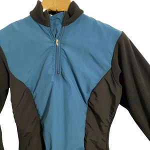 Bellwether Vintage Anorak Hybrid Jacke hergestellt in den USA 1/2-Reißverschluss Radfahren türkis Damen Medium - Bild 1 von 10