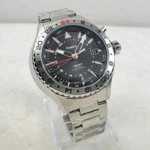 RELOJ HOMBRE TIMEX SMART T2P424 3 GMT 3 ZONAS HORARIAS CUARZO INDIGLO WR 100M - Imagen 1 de 11