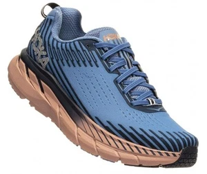 New Women's Hoka One One Clifton 5 Running Shoes Size 10.5-11 Blue/Pink 1093756 - Picture 1 of 4