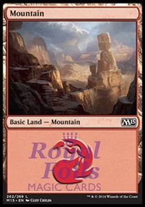 Mountain #262 2x FOIL MTG M15 Core Set Basic Land MINT red - Picture 1 of 1