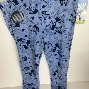 Girl's bluey legging Vita Blue Size Medium 7/8 - Picture 1 of 7