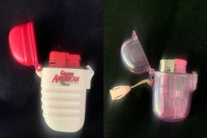GOLDEN AMERICA LIGHTER & LIGHTER HOLDER COVER FUNDA MECHERO 2 Item - Picture 1 of 24