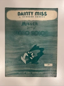 Partituras para piano 1924 Dainty Miss de Bernard Barnes - Imagen 1 de 3