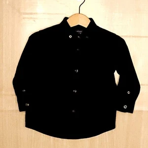 The Children's Place Kleinkind Jungen neu schwarz Button-Down-Hemd 9-12 Monate - Bild 1 von 7