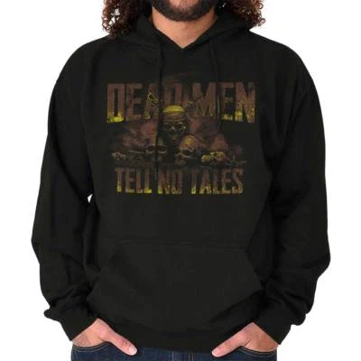 Dead Men Tell No Tales Pirate Skull Movie Hoodie Hooded Sweatshirt Men Women - Image 1 of 4