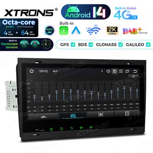 8.8" Android 14 Stereo Radio GPS 4+64GB CarPlay DSP 4G For Audi A4 S4 RS4 B6 B7 - Picture 1 of 23