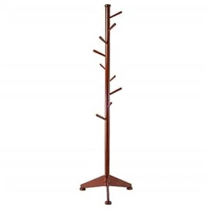 Winsome Wood 94570 Lily Coat Tree 9 Pegs Walnut - Picture 1 of 1