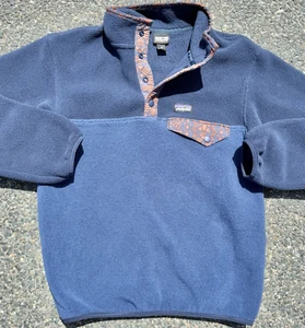 Patagonia Kids Lightweight Synchilla Snap T Pullover Sweater Kids Size Medium 10 - Picture 1 of 8