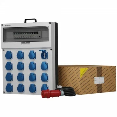 Distribuidor de corriente GR-S / Fi 16x230V Schuco Enchufe 32A Cable 5x4mm2 - Imagen 1 de 2