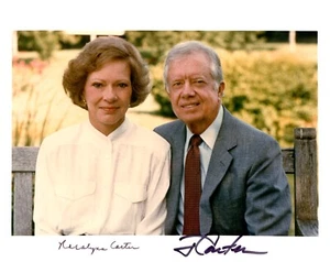 Jimmy and Rosalynn Carter Signed Photo - Picture 1 of 1