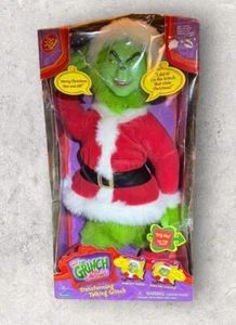 Dr Suess How The Grinch Stole Christmas Transforming Talking Plush Doll 2000 NEW - Picture 1 of 6