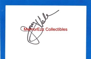 JERRY VALE Singer SIGNED Autograph 4x6" Index Card - Picture 1 of 1