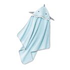 Cloud Island Baby Boys' Light Blue Shark Hooded Bath Towel W/ 3D Beak 30" X 30"