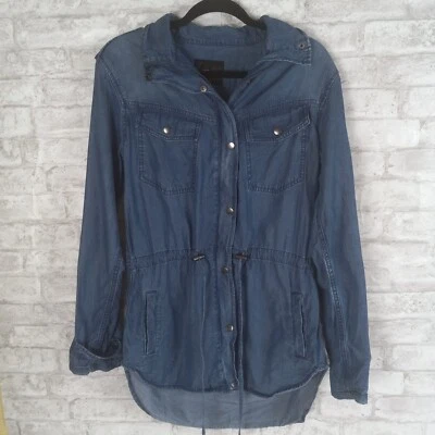 Rails Petra Anorak Jacket Womens Small Blue Chambray Casual Denim - Image 1 of 4