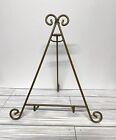 Wrought Iron Rustic Gold Easel Picture Frame Art Display Stand 10”
