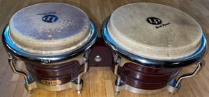 Latin Percussion LP 201AX-2DW Generation II Bongos Red Wood, good condition - Picture 1 of 5