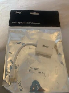 Mini White DisplayPort to DVI Adapter (NEW) - Picture 1 of 8