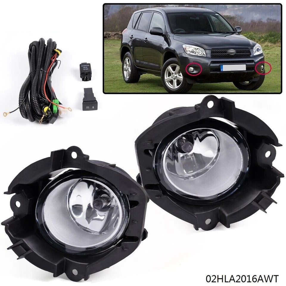 APTO PARA TOYOTA RAV4 2006-2008 PARACHOQUES FAROS ANTINIEBLA LUCES CON INTERRUPTOR Y KIT DE CABLEADO Foto 1 de 4