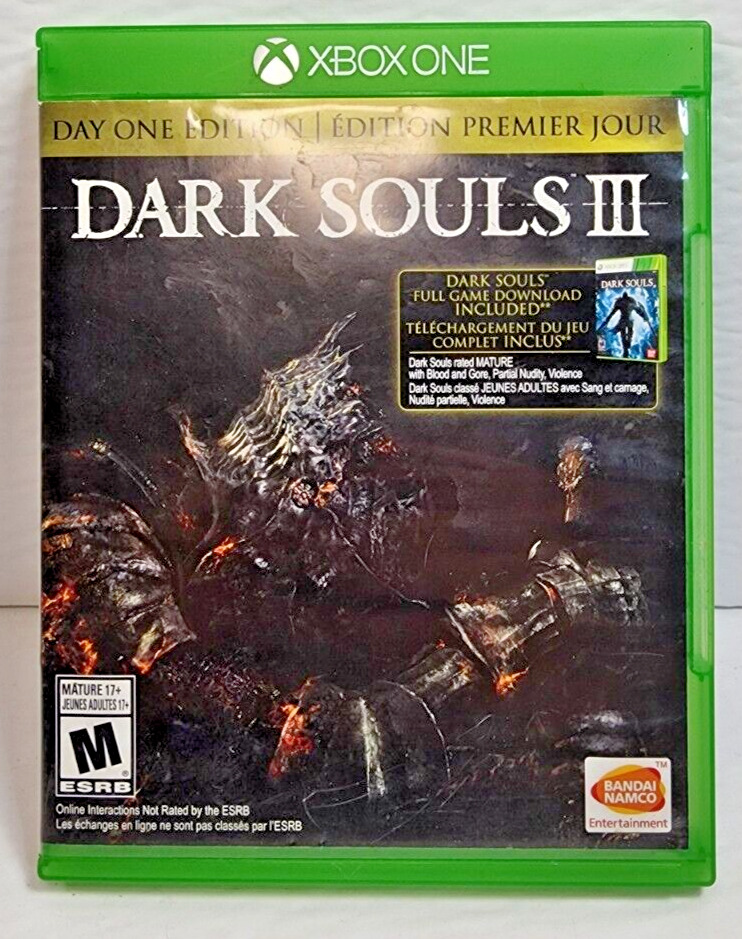 Dark Souls III: Day One Edition (Microsoft Xbox One, 2016) + Soundtrack