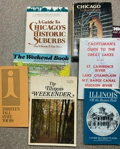 Lot of 8 Vintage Chicago Illinois Travel/Parks/Guides/Weekender/Historic/Tours - Picture 1 of 12