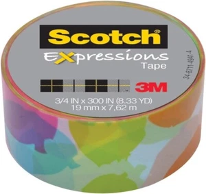 Scotch Expressions 0.75"x300" Watercolor Tape Lot of 6 rolls colorful - Picture 1 of 3