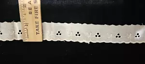 Vintage/Antik, Ecru, Synthetik, Ösenspitze, 9 & 1/2 Yards - Bild 1 von 1