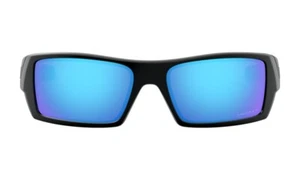 Oakley Gascan Sunglasses (Matte Black Frame, Prizm Sapphire Polarized Lens) with - Picture 1 of 4