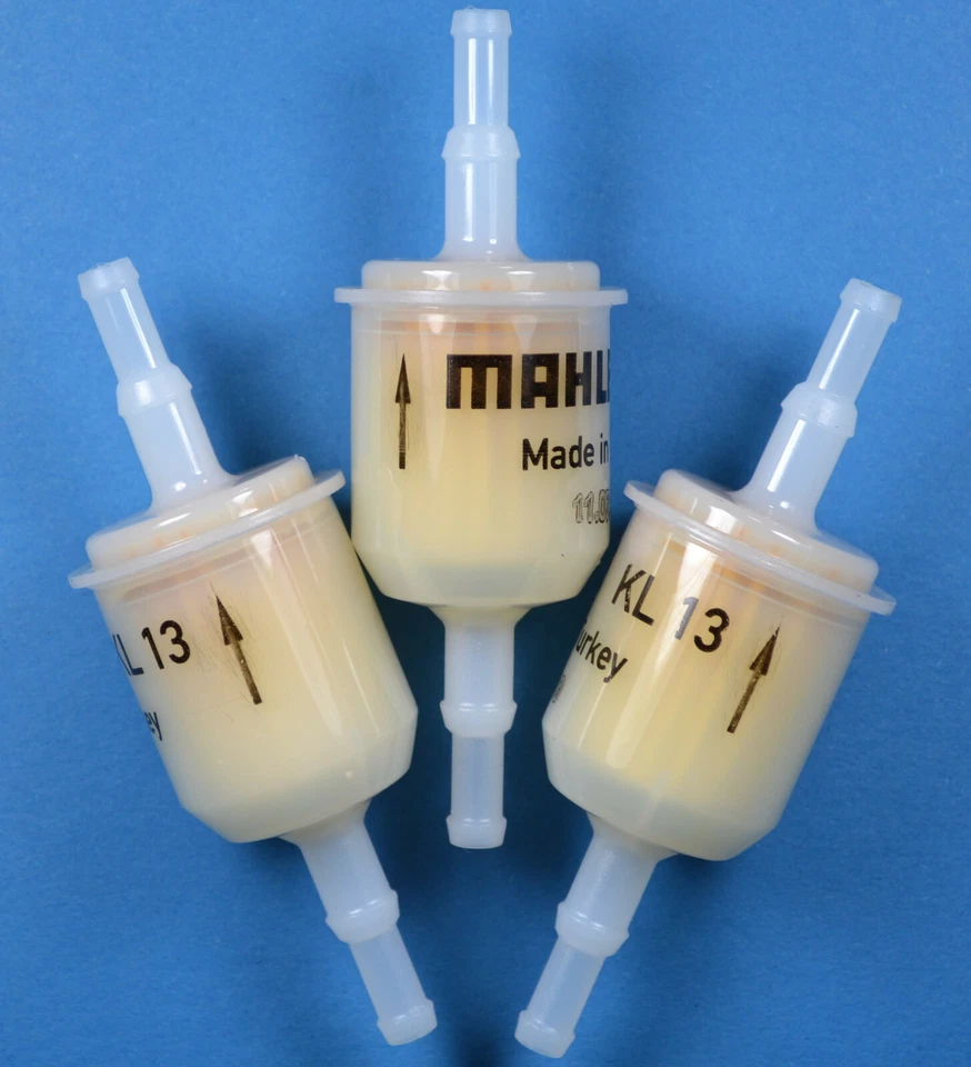 3x MAHLE KL 13 Benzinfilter Auto Motorrad, Filter Anschluss ca. 7 mm / 9 mm , OF - Bild 1 von 1