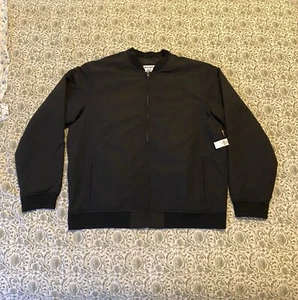 NWT Men’s Old Navy Size XXL Tall Bomber Style Jacket Black Full Zip UP - Picture 1 of 4