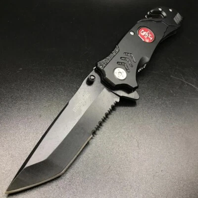 SUPER KNIFE 8" Tactical 49ERS NFL Spring Assisted Open Survival EDC Pocket Knife