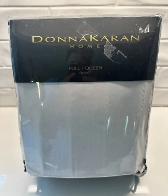 NEW Donna Karan Home Sapphire Collection Full/Queen Duvet Cover Indigo - Image 1 of 4
