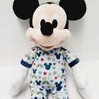 Disney Mickey Mouse Plush Just Play Blue Pajamas Rainbows & Stars Hearts