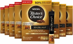 Café de avellana instantáneo Nescafe Taster's Choice, 16 unidades (paquete de 12) - Imagen 1 de 4