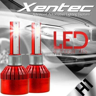 XENTEC LED HID Headlight kit H1 White for Audi Allroad Quattro 2001-2005 - Image 1 of 4