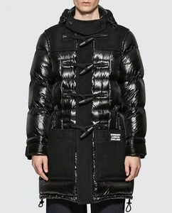 Burberry - Technical Duffle Wool Detail Puffer Coat Hooded Size M UK/US40 - Picture 1 of 14