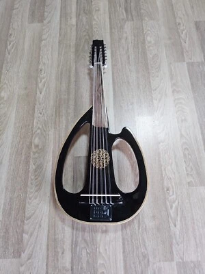Eléctrico Turco Hecho a Mano Pro Oud (Ud) Negro con Estuche Suave, Nuevo Foto 1 de 4