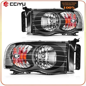 For 2002-2005 DODGE RAM 1500-3500 Headlights Assembly Pair Driver+Passenger Side - Picture 1 of 8