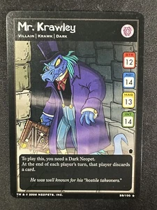 Neopets Mr. Krawley 28/100 The Haunted Woods Villain Non Holo Rare - Bild 1 von 2