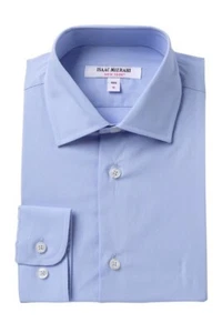 Isaac Mizrahi Boys Button Down Dress Shirt French Blue Size 14 - Picture 1 of 1