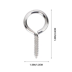 36 piezas ganchos de tornillo roscados de perno de acero inoxidable para ovejas - Imagen 1 de 12
