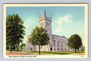 Holanda MI-Michigan, Capilla Conmemorativa de la Esperanza, c1940 Postal Antigua De Colección - Imagen 1 de 2