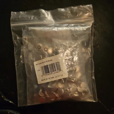 Rapid Rivets Medium Nickel Plate 100/pk 1273-12 - Image 1 of 2